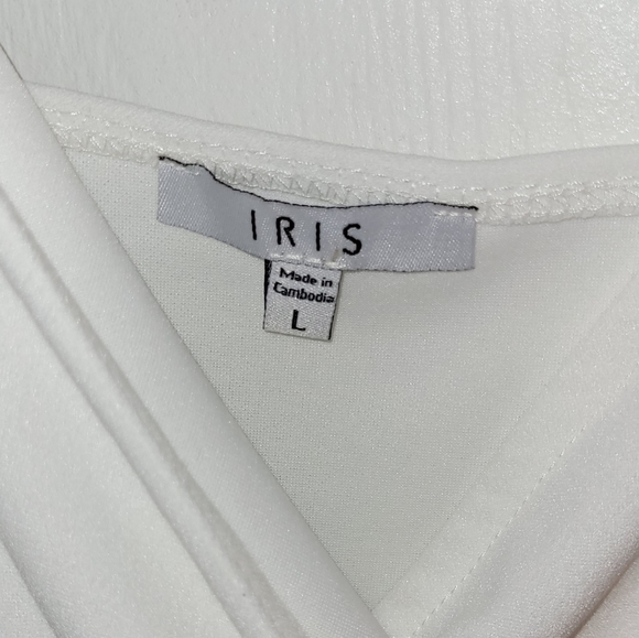 NEW Iris White Tie Side Thin Strap Blouse - Picture 5 of 8